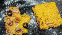 Cauliflower and buckwheat flour crust pizza Cauliflower and buckwheat flour crust pizza