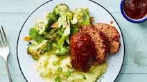 Plant-Based: Meat-Free Meatloaf with Broccoli & Olive Oil Mashed Potatoes Plant-Based: Meat-Free Meatloaf with Broccoli & Olive Oil Mashed Potatoes