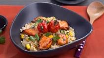 Japanese Risotto with Teriyaki Salmon Japanese Risotto with Teriyaki Salmon