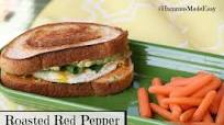 Roasted Red Pepper Hummus Sandwich Roasted Red Pepper Hummus Sandwich