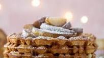 Spiced Waffles with Cinnamon Pears Spiced Waffles with Cinnamon Pears