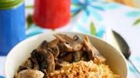 Creamy Orzo with Buttered Breadcrumbs and Mushrooms. Creamy Orzo with Buttered Breadcrumbs and Mushrooms.