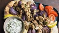 Chicken Souvlaki with Tzatziki Chicken Souvlaki with Tzatziki