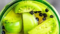 Quick Pickled Green Tomatoes Quick Pickled Green Tomatoes