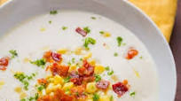 Creamy Cauliflower Soup with Bacon and Corn Creamy Cauliflower Soup with Bacon and Corn