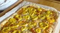 Homemade White Banana Pepper Pizza Recipe Homemade White Banana Pepper Pizza Recipe