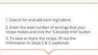 Recipe Nutrition Calculator | SparkRecipes Recipe Nutrition Calculator | SparkRecipes