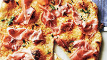Prosciutto Pizza with Tangy White Sauce Prosciutto Pizza with Tangy White Sauce