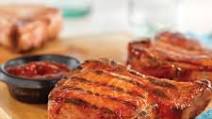 Grilled Ribeye (Rib) Pork Chops with Easy Spicy BBQ Sauce Grilled Ribeye (Rib) Pork Chops with Easy Spicy BBQ Sauce