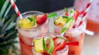 Sparkling Strawberry Pineapple Limeade Sparkling Strawberry Pineapple Limeade