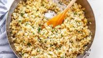 Parmesan Cauliflower Rice Skillet Parmesan Cauliflower Rice Skillet