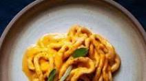 Pici Pasta in Smoky Squash Sauce Pici Pasta in Smoky Squash Sauce