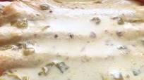 Shrimp Enchiladas with Green Chili Queso Shrimp Enchiladas with Green Chili Queso