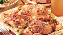 Baked Chicken with Peppers and Onions Baked Chicken with Peppers and Onions