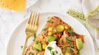 Easy Vegetarian Enchiladas with refried beans & vegetables Easy Vegetarian Enchiladas with refried beans & vegetables