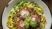 Wild Boar and Mushroom Meatballs with Zucchini Noodles Wild Boar and Mushroom Meatballs with Zucchini Noodles