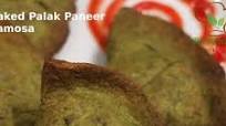 Baked Palak Paneer Samosa Baked Palak Paneer Samosa