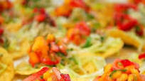Crab Tostadas with Strawberry & Mango Salsa Crab Tostadas with Strawberry & Mango Salsa