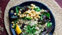 Quinoa Chickpea Salad with Roasted Red Pepper Hummus Dressing Quinoa Chickpea Salad with Roasted Red Pepper Hummus Dressing