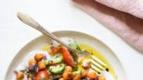 Savory Yogurt Bowl with Chickpeas, Cucumbers, Tomatoes, and Dill Savory Yogurt Bowl with Chickpeas, Cucumbers, Tomatoes, and Dill