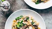 Date Night Mushroom Pasta with Goat Cheese Date Night Mushroom Pasta with Goat Cheese