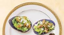 Purple Potato Cups with Guacamole Purple Potato Cups with Guacamole