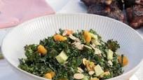 Grilled Kale Salad with Roasted Sungolds Grilled Kale Salad with Roasted Sungolds