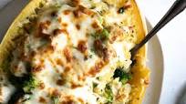 Chicken and Broccoli Stuffed Spaghetti Squash Recipe Chicken and Broccoli Stuffed Spaghetti Squash Recipe