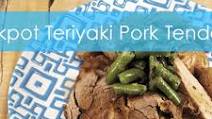Crockpot Teriyaki Pork Tenderloin Crockpot Teriyaki Pork Tenderloin