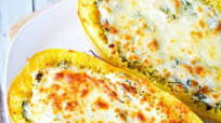 Cream Cheese and Spinach Spaghetti Squash Boats Cream Cheese and Spinach Spaghetti Squash Boats