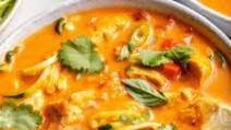 Thai Inspired Red Curry Chicken Soup (Whole30, Paleo, Low-Carb) Thai Inspired Red Curry Chicken Soup (Whole30, Paleo, Low-Carb)