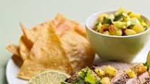 Caribbean Pork Loin with Pineapple Raisin Relish Caribbean Pork Loin with Pineapple Raisin Relish