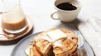 Sour-Cream Pancakes With Sour-Cream Maple Syrup Sour-Cream Pancakes With Sour-Cream Maple Syrup