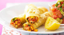 Chicken corn enchiladas Chicken corn enchiladas