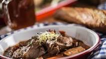 Wild boar leg in red wine sauce Wild boar leg in red wine sauce