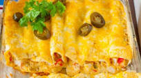 Creamy White Sauce Crab Enchiladas Creamy White Sauce Crab Enchiladas