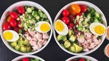 Meal Prep Salads for Weight Loss (Healthy Cobb Salad Recipe) Meal Prep Salads for Weight Loss (Healthy Cobb Salad Recipe)