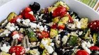 Grilled Zucchini Greek Salad Grilled Zucchini Greek Salad