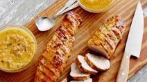 Grilled Pork Tenderloin a la Rodriguez with Guava Glaze and Orange-Habanero Mojo Grilled Pork Tenderloin a la Rodriguez with Guava Glaze and Orange-Habanero Mojo