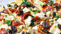 Baked Feta & Hummus Flatbread Baked Feta & Hummus Flatbread
