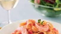 Creamy Shrimp Alfredo with Tomato and Basil Creamy Shrimp Alfredo with Tomato and Basil
