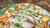 Savory Cast Iron Pork Roast, Carrots, and Potatoes Savory Cast Iron Pork Roast, Carrots, and Potatoes
