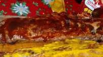 Pechito de cerdo con barbacoa y mostaza Pechito de cerdo con barbacoa y mostaza