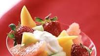 Fresh Fruit with Orange-Honey Yogurt Sauce Fresh Fruit with Orange-Honey Yogurt Sauce