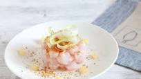 Tartare di ricciola, sedano e bottarga Tartare di ricciola, sedano e bottarga