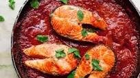 Salmon Steaks with Spicy Tomato Sauce Salmon Steaks with Spicy Tomato Sauce