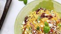 Spaghetti Squash with Sun-Dried Tomatoes and Feta Spaghetti Squash with Sun-Dried Tomatoes and Feta
