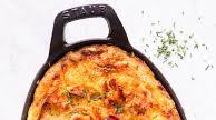 Twice Baked Potato Casserole with Bacon, Leeks and Sharp Cheddar Twice Baked Potato Casserole with Bacon, Leeks and Sharp Cheddar