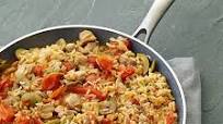 Spanish-style skillet chicken with rice Spanish-style skillet chicken with rice