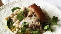 Florence Knight’s Buttered Pork, Cannellini Beans and Watercress Florence Knight’s Buttered Pork, Cannellini Beans and Watercress